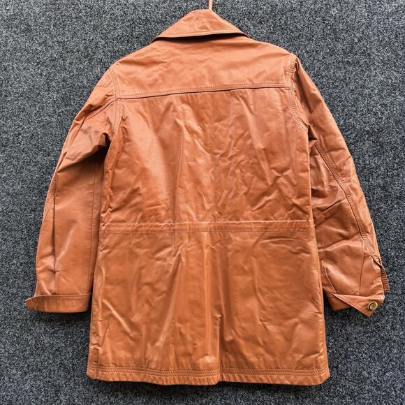 Vintage 1970s Beged-Or of Israel Tan Leather Jacket - Size 12 - Picture 2 of 5